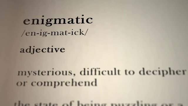 Enigmatic Definition