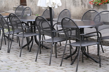 Cozy street restaurant