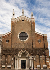 Fototapeta na wymiar Kirche SS. Giovanni e Paolo, Stadtteil Castello, Venedig, Venezia, Italien