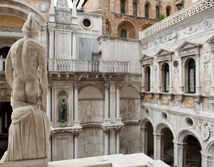 Obraz premium Innenhof im Dogenpalast, Venedig, Venezia