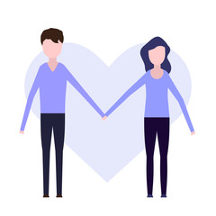 Couple in love flat icon