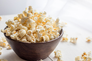 Close up of popcorn