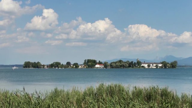 Lake Chiemsee, Sailing Boat, Fraueninsel