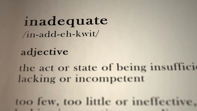 Inadequate Definition