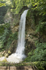 Fototapeta na wymiar Waterfall in Lillafured in Northern Hungary