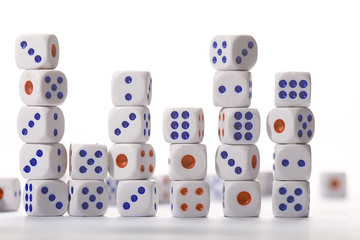 a lot of dice, the texture of the game concept