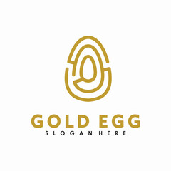 Luxury Egg Logo Design Concept