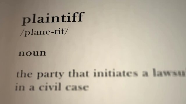 Plaintiff Definition