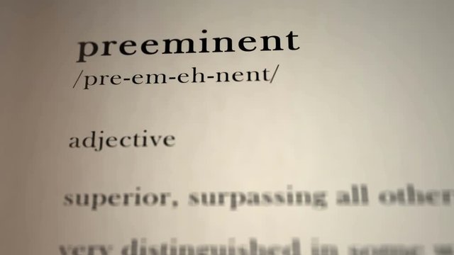 Preeminent Definition