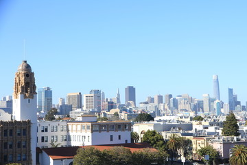 View of San Francisco’s Skyline from Mission Dolores Park