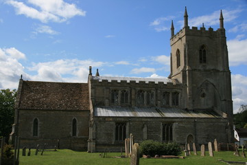 Fototapeta na wymiar St. James the Great Church and Churchyard, Aslackby