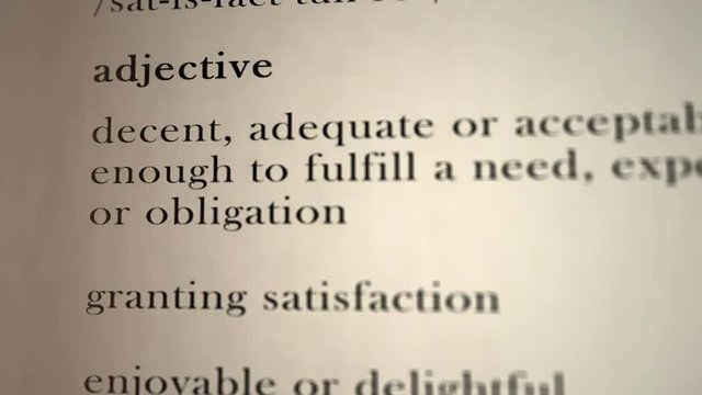 Satisfactory Definition