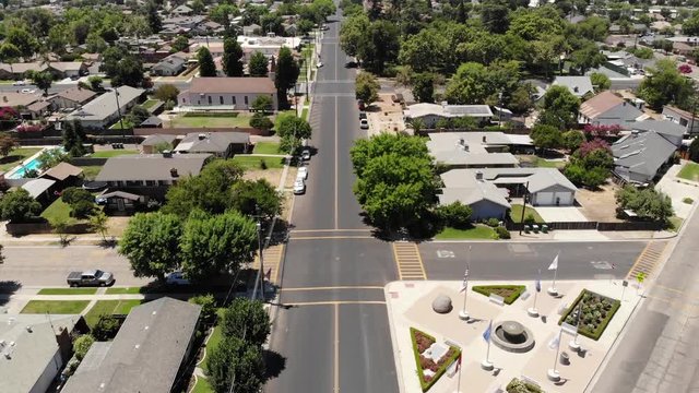 Small town main road