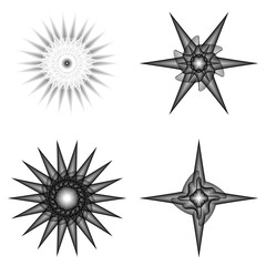 Fototapeta premium Geometric pattern icon star astrology pentagram symbol