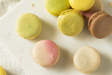 Colorful Homemade Sweet French Macarons