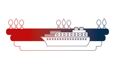 container ship shipping at the port