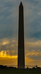 Shadowed Washington Memorial