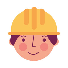 worker contruction in hardhat character