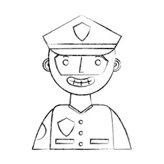 officer police character icon