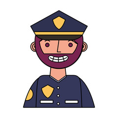 officer police character icon