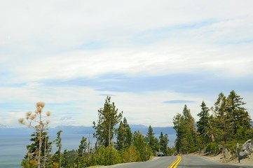 Beautiful Landscape in Spring at Lake Tahoe in California, United States