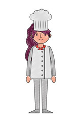 chef woman female character with hat