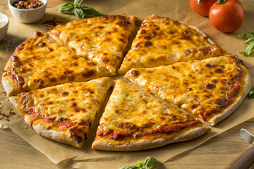 Homemade Greasy New York Cheese Pizza