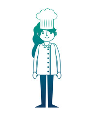 restaurant female chef avatar character