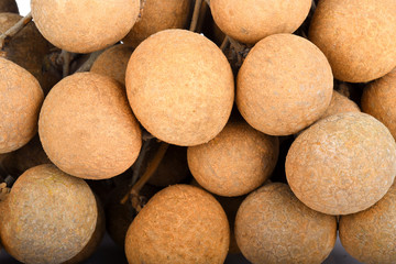 Longan on white background