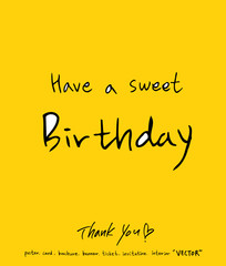 인사말 / 손으로 쓴 글씨체