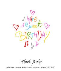 인사말 / 손으로 쓴 글씨체