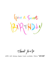 인사말 / 손으로 쓴 글씨체