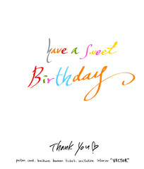 인사말 / 손으로 쓴 글씨체