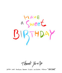 인사말 / 손으로 쓴 글씨체