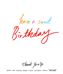 인사말 / 손으로 쓴 글씨체