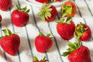 Raw Red Organic Strawberries