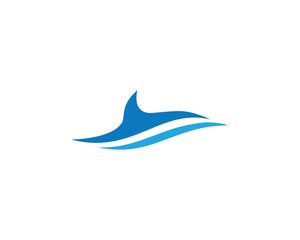 Water Wave symbol and icon Logo Template