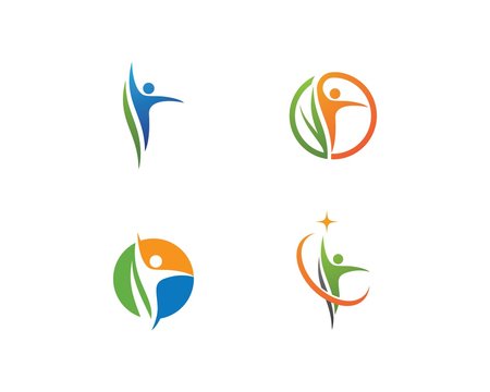 Healthy Life people Logo template