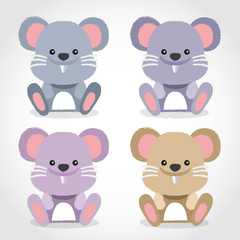 Fototapeta premium Baby Animal Collection : Vector Illustration