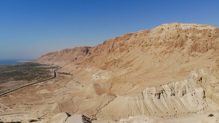 Qumran Highway in the Judean Wilderness