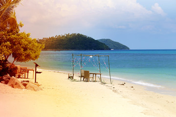 Photo landscape tropics wonderful beach paradise