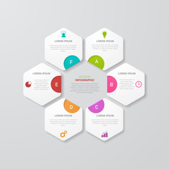 Infographic template for business, education, web design, banners, brochures, flyers, diagram, workflow, timeline. Vector illustration.