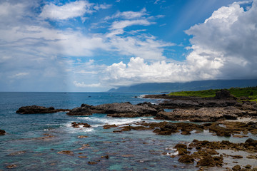 Obraz premium Coast of Tropical Island of Taiwan in Taitung