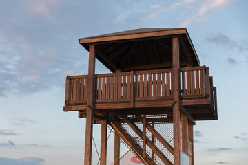 Wooden sighting tower