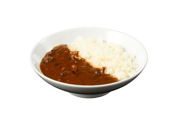 Japanese Food on white background