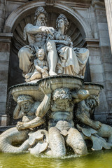 Fototapeta na wymiar Danubiusbrunnen (Albrechtsbrunnen)