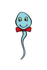 Doodle of spermatozoon