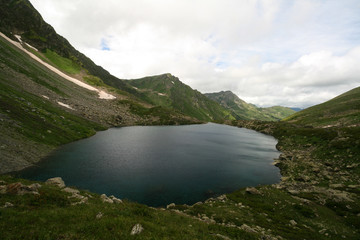 The Semitsvetnoye lake, the Caucasus mountains, Arkhyz