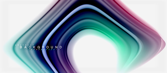 Rainbow fluid colors abstract background twisted liquid design, colorful marble or plastic wavy texture backdrop, multicolored template for business or technology presentation or web brochure cover