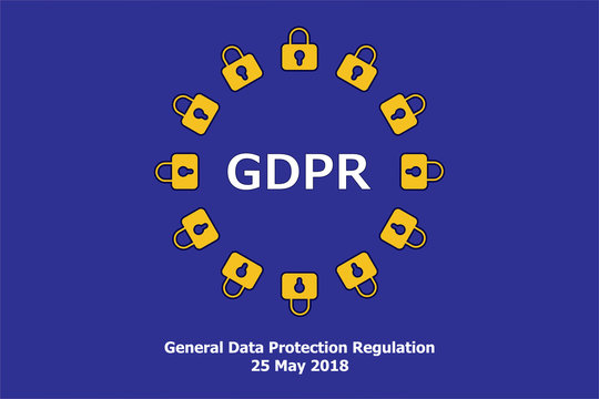 General Data Protection Regulation - GDPR Concept Illustration - 25 May 2018